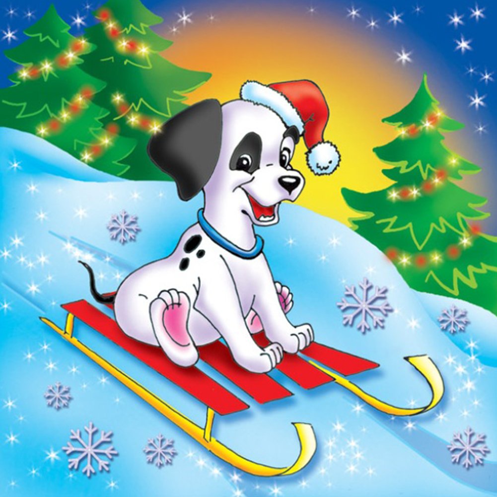 Diamond Painting - Full Round - Happy Dog