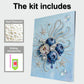 DIY Pearl Painting With Frame - Handmade Self-Adhesive Pearls - Blueberry (30*40cm)