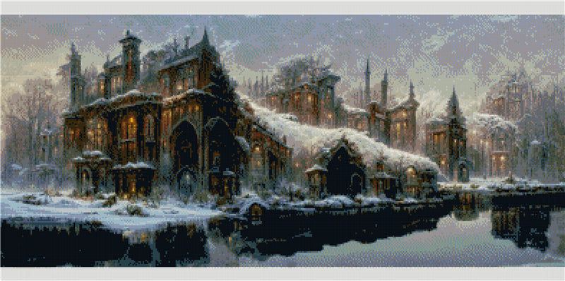 Full Round/Square Diamond Painting Kits | Scenery Castle 40x80cm 50x100cm K