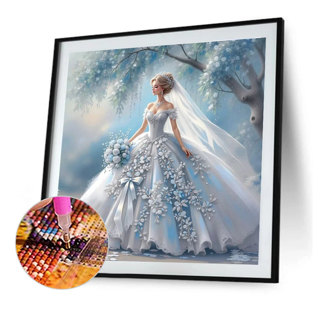 Diamond Painting - Full Round / Square - Girl In Wedding Dress