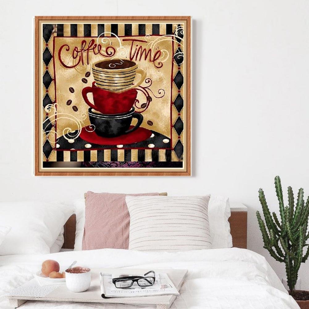 Diamond Painting - Full Round - Retro Coffee Time
