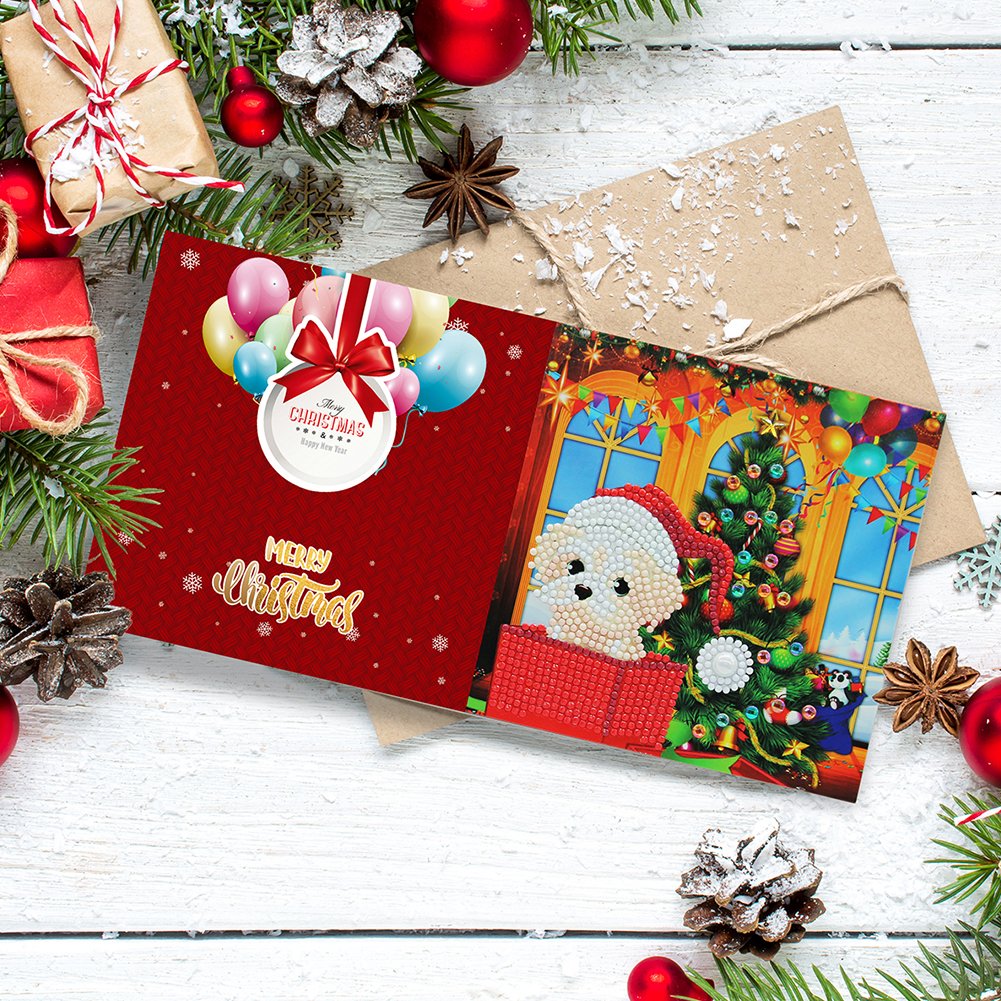 DIY Diamond Painting Greeting Card - Merry Christmas A