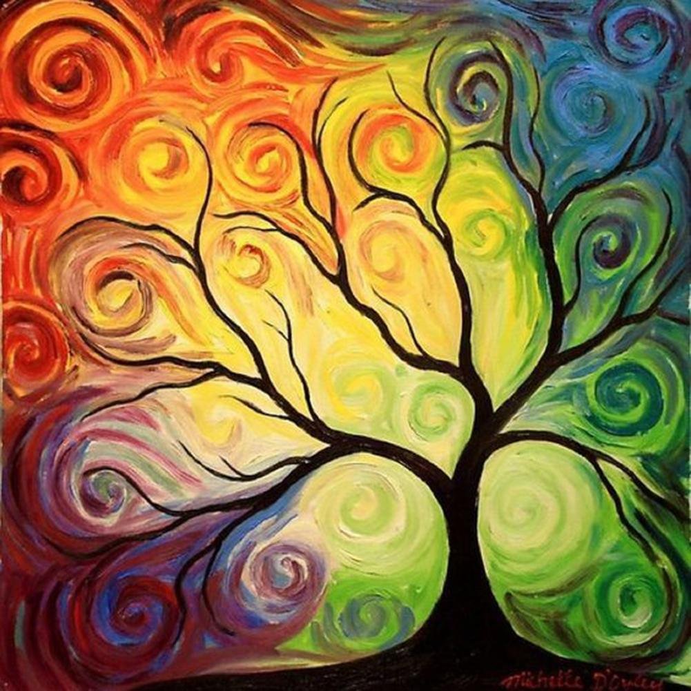 5D Diamond Painting Kit - Full Round - Comic Tree