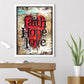 Diamond Painting - Full Round -Faith Hope Love