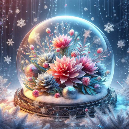5D DIY Diamond Painting Kit - Full Round / Square - Bubble Flowers