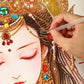 AB Drill Luxurious Polyester Cloth Diamond Painting Kits
 - Crystal Rhinestone - Buddhism Canvas Size 50*75cm