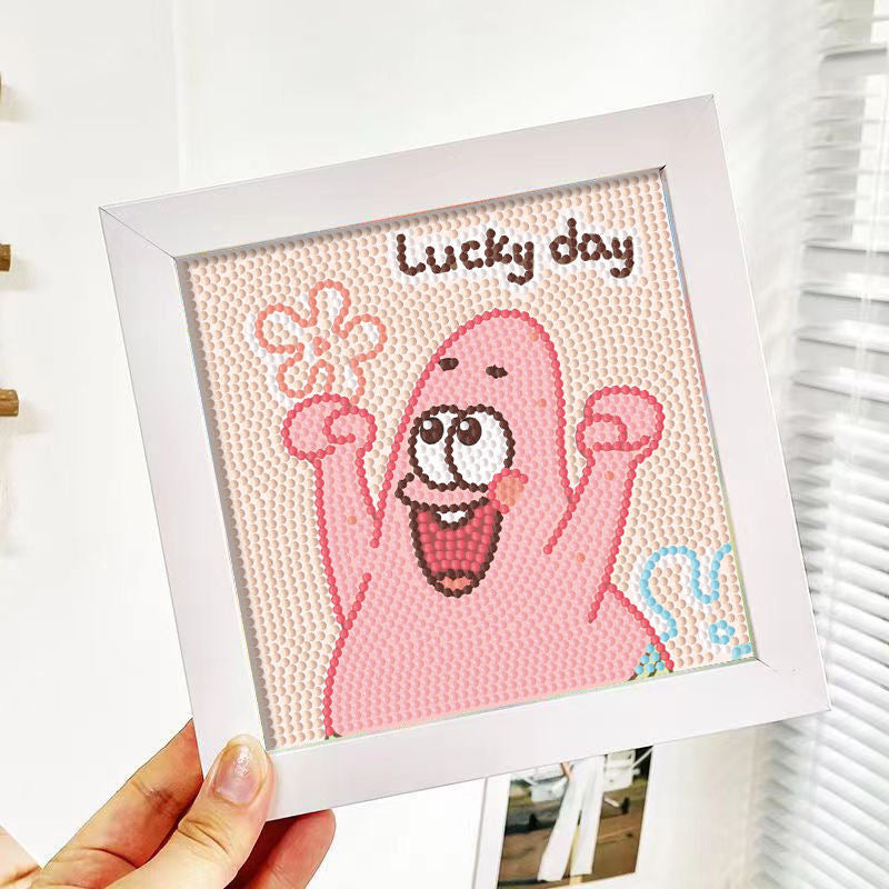 Spongebob Squarepants Diamond Painting Kit For Kids With/ Without Frame D