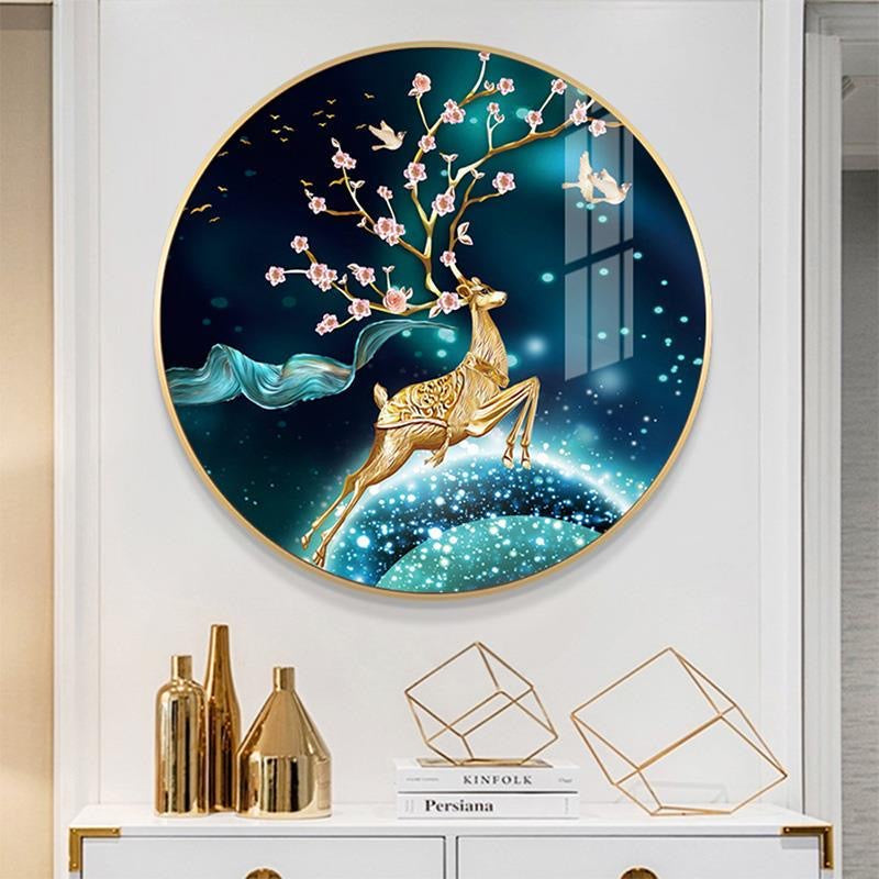 DIY Diamond Painting - Full Round - Decorative Deer B