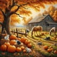 Diamond Painting - Full Round / Square - Autumn Farm Pumpkins