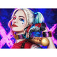 5D Diy Diamond Painting Kit Full Round Beads Harley Quinn