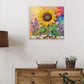 DIY Pearl Painting With Frame - Handmade Self-Adhesive Pearls - Sunflower (25*25cm) A