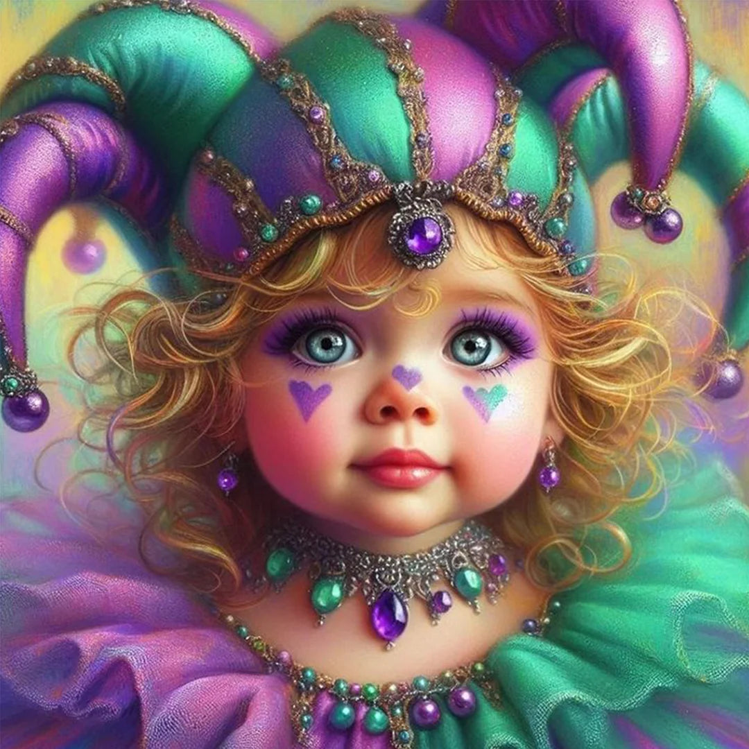 Diamond Painting - Full Round / Square - Little Clown Kiddo