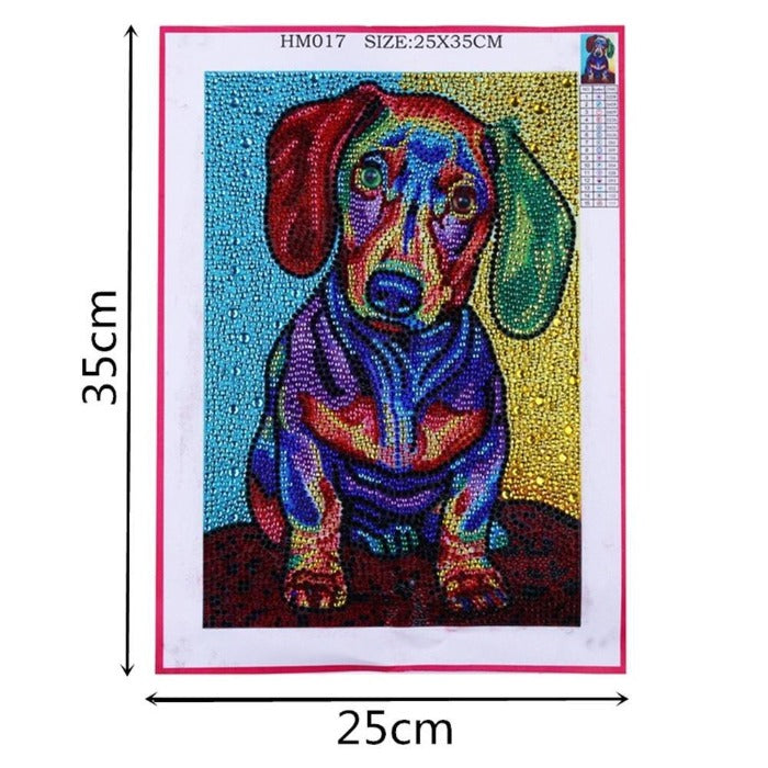 Full Drill Special Shaped Rhinestones Diamond Painting - Dog¡¾diamondpaintingsart¡¿