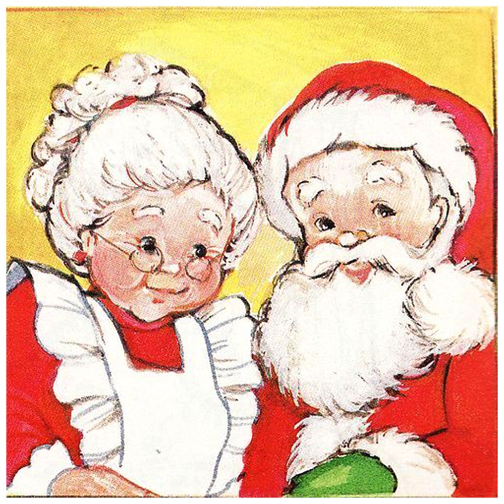 11ct Stamped Cross Stitch Santa Claus(40*40cm)