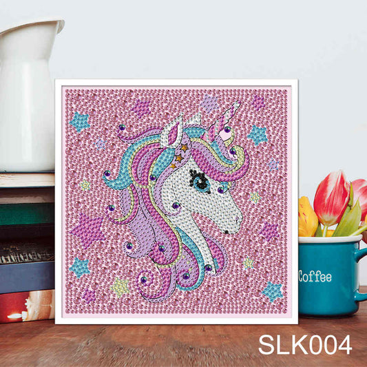 Unicorn | Crystal Rhinestone Diamond Painting Kits for children | 18x18cm B