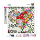 Diamond Painting - Full Round - Flower Heart
