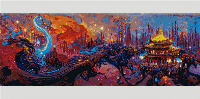 Full Round/Square Diamond Painting Kits | Scenery 40x80cm 50x100cm G