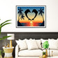 5D DIY Diamond Painting Kit - Full Round - Dolphin Love