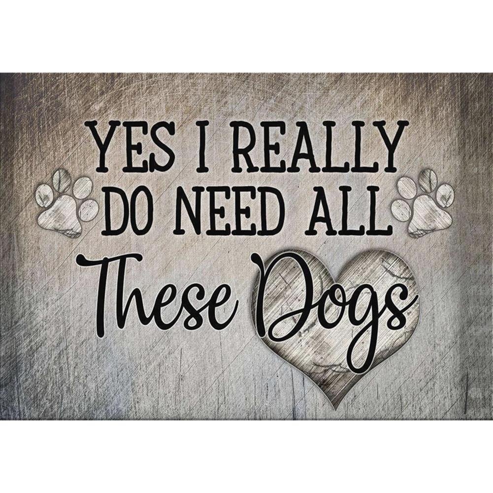 5D Diy Diamond Painting Kit Full Round Beads Need A Dog