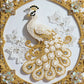 DIY Pearl Painting With Frame - Handmade Self-Adhesive Pearls - Peacock (25*25cm) B