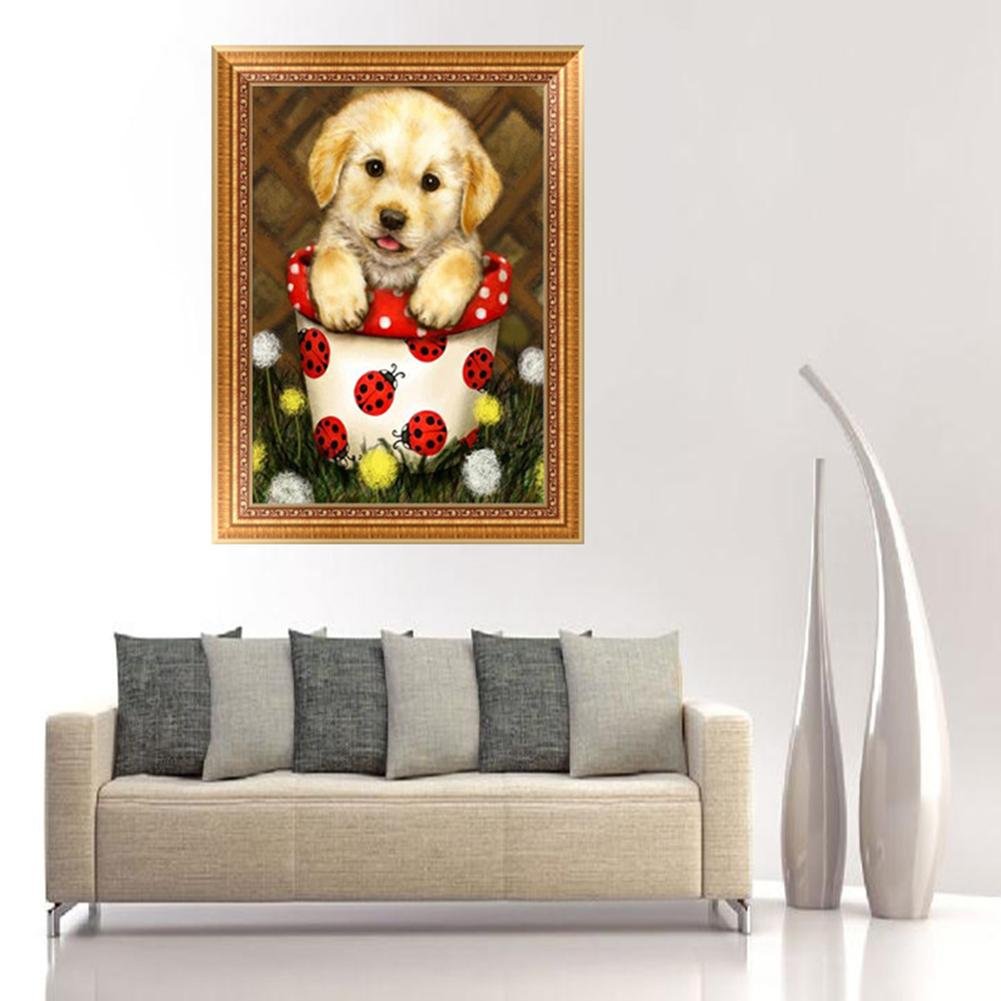 Diamond Painting - Partial Round - Cup Cat B