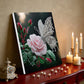 DIY Pearl Painting With Frame - Handmade Self-Adhesive Pearls - Butterfly Flower (25*25cm)