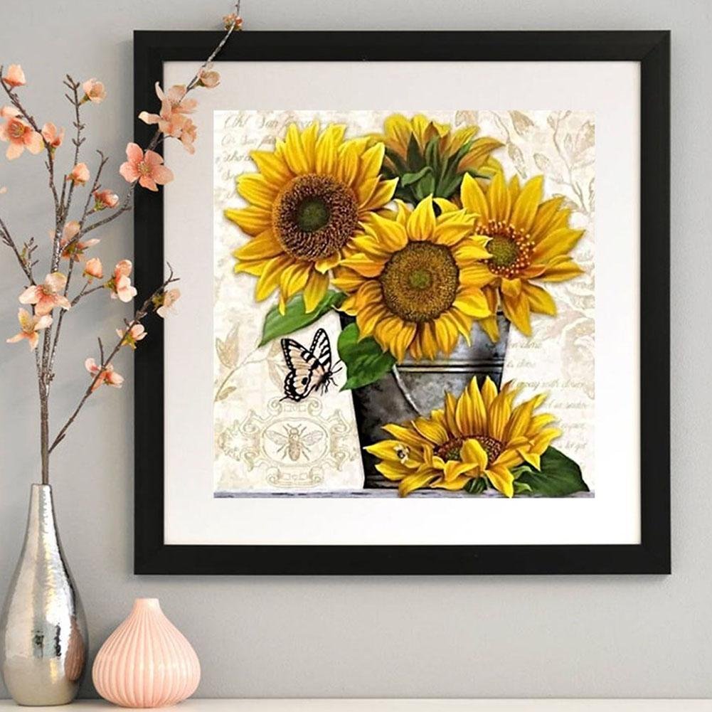 Diamond Painting - Full Round - Sunflower D