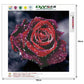 Diamond Painting - Partial Round - Red Rose