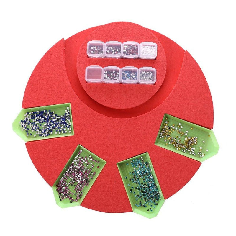 Multi Boat Diamond Painting Tray Holder Beading Point Drill Box Tool Kit