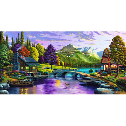 Landscape Full Round Square Diamond Painting Kits 40 x 70cm 50 x 80cm