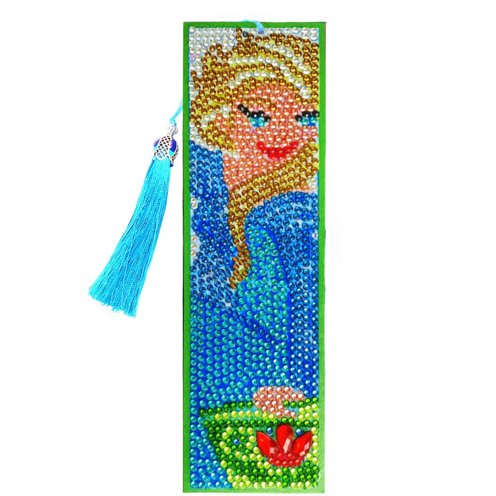 DIY Diamond Painting Bookmark with Tassel Elsa