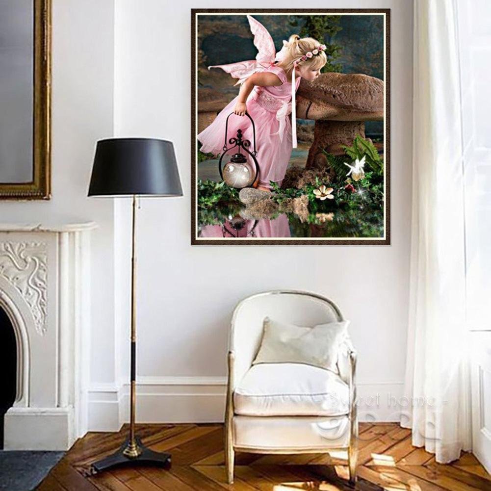 Diamond Painting - Full Round - Little Pink Angle