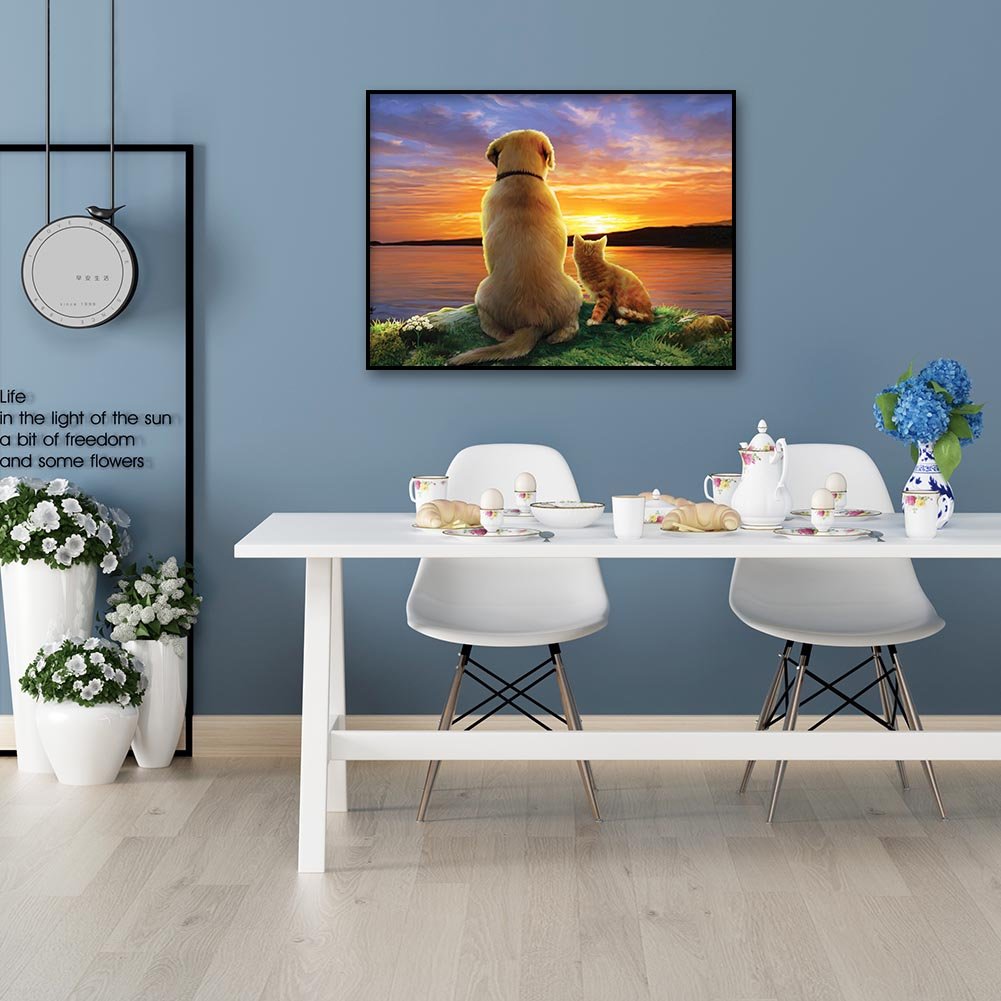 Diamond Painting - Full Round - Dog 28
