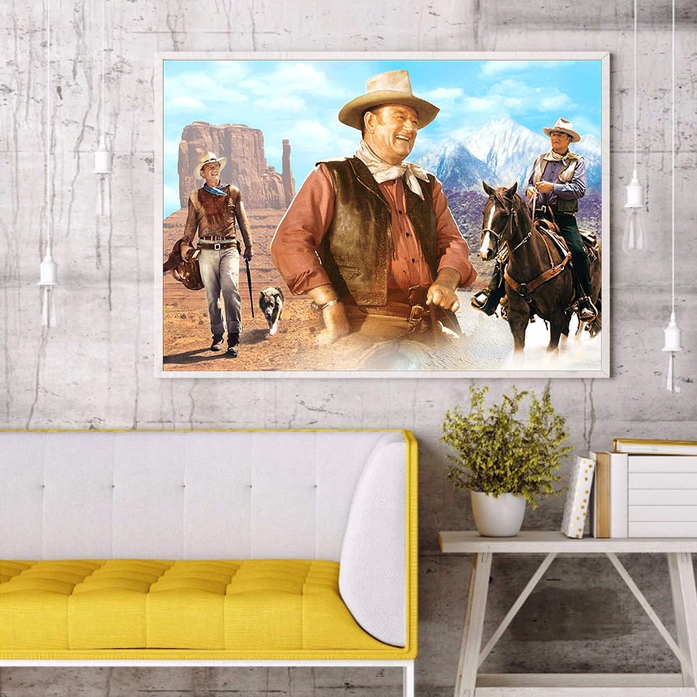 Diamond Painting - Full Round -Happy Cowboy