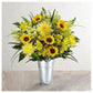Yellow Flower Vase Mosaic embroidery kits