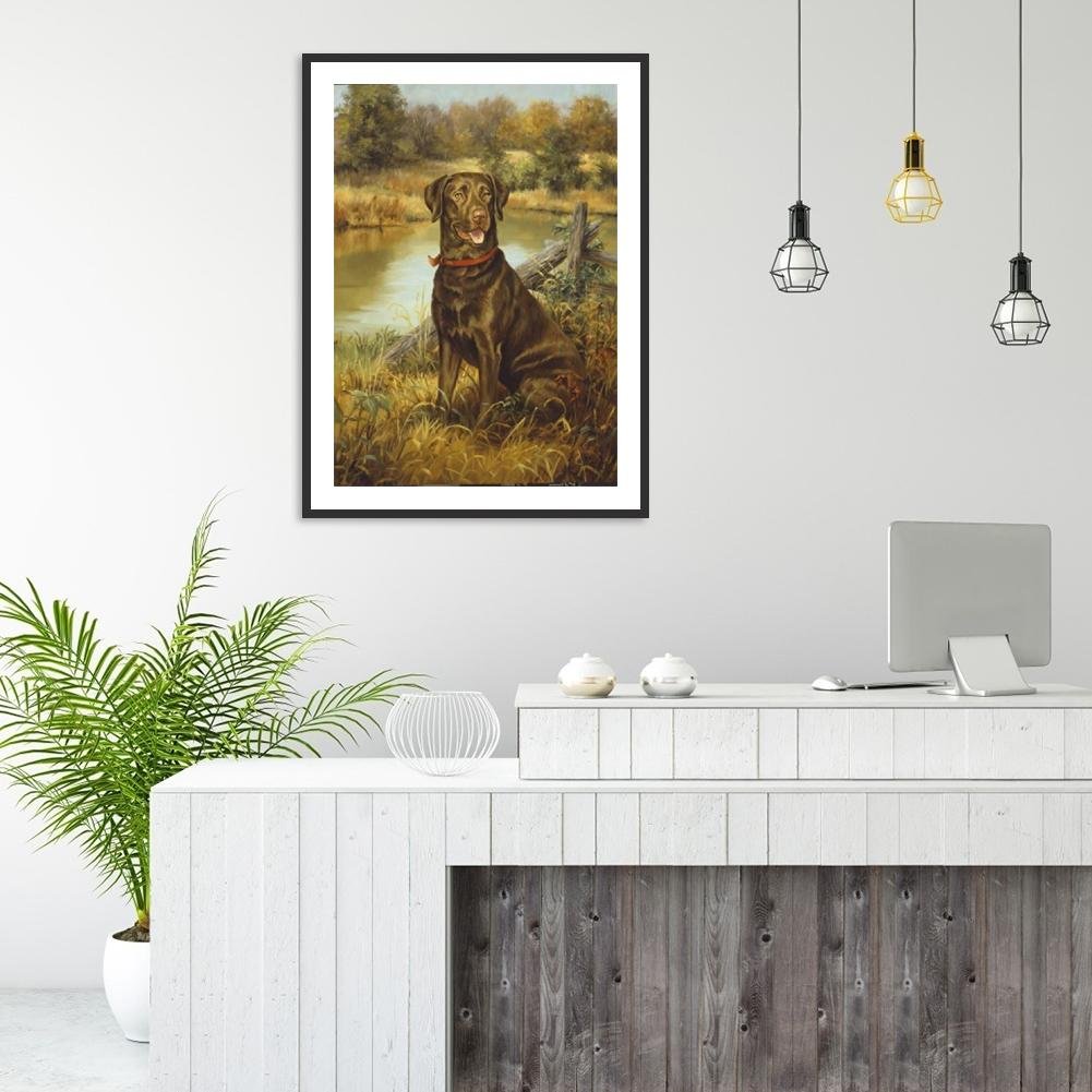 Diamond Painting - Full Round - Dog 25