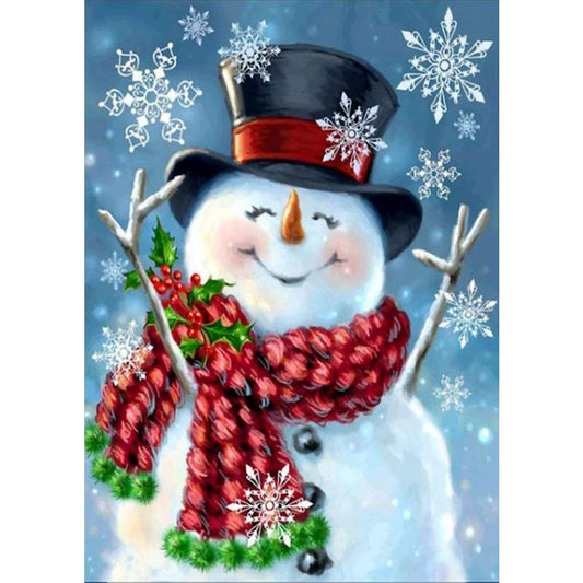 5D Diy Diamond Painting Kit Full Beads Snowman