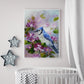 Diamond Painting - Full Round - Bird Flower C