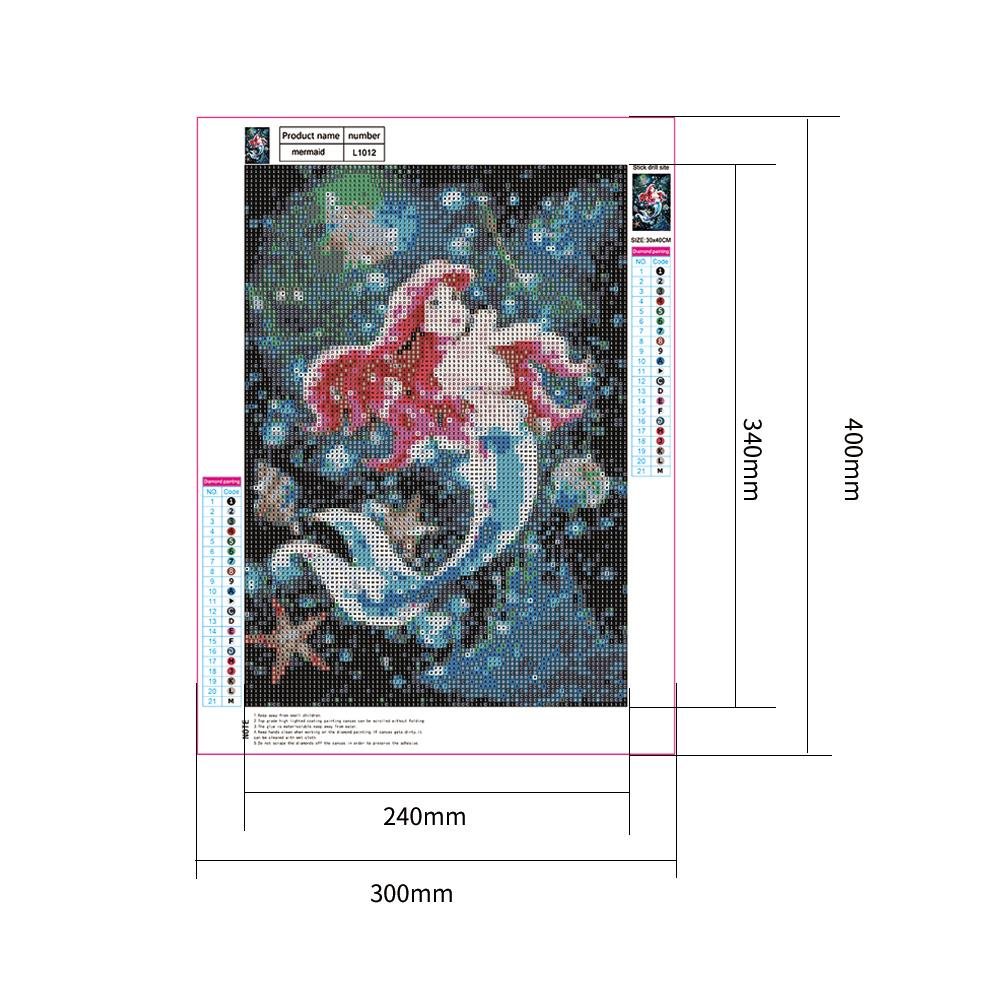 Diamond Painting - Full Round - Mermaid Princess E