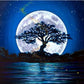 5D Diamond Painting Kit - Full Round - Moon Tree
