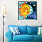 Diamond Painting - Full Round - Sun & Moon Face