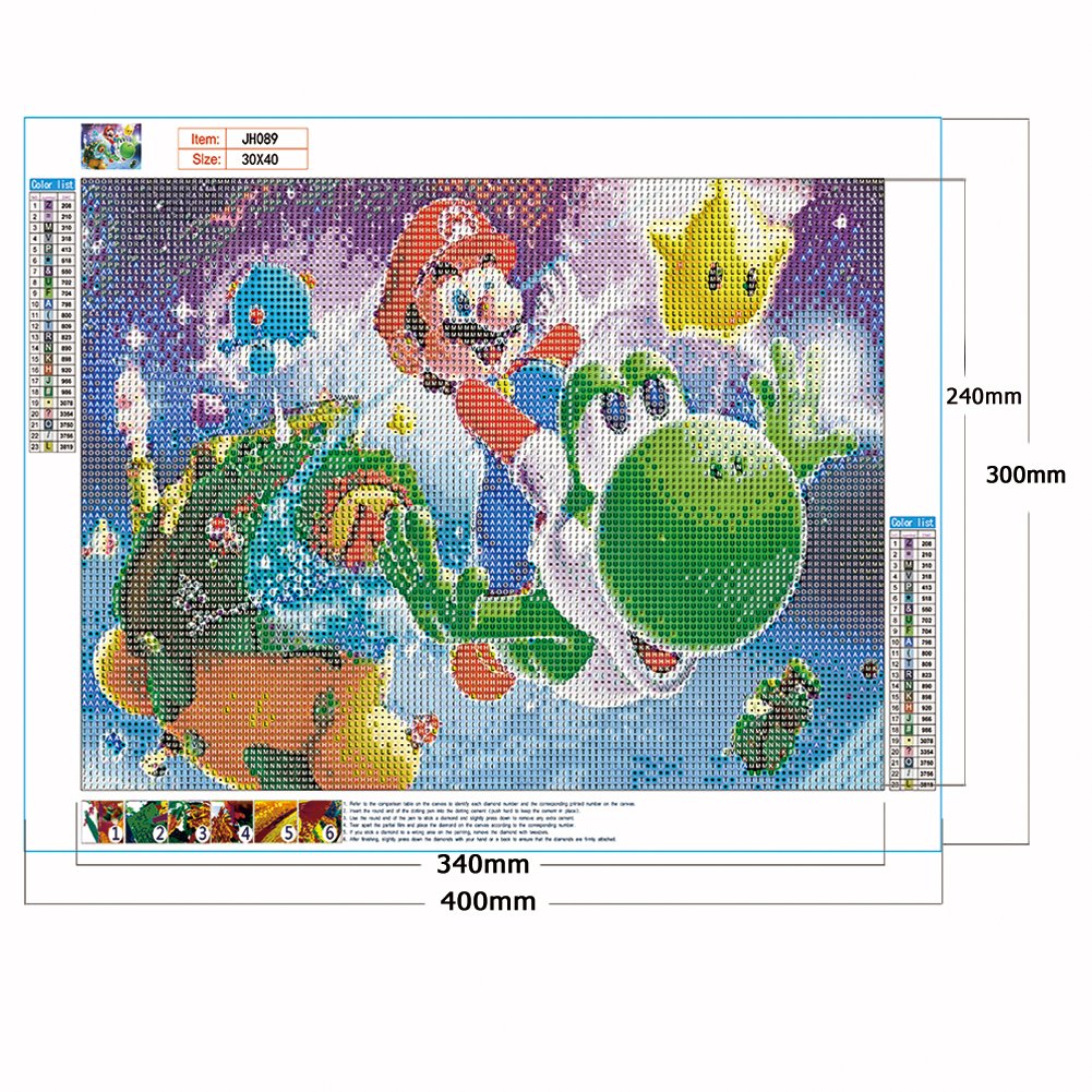 Diamond Painting - Full Round - Super Mario D