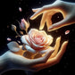 Diamond Painting - Full Round / Square - Rose In Hand