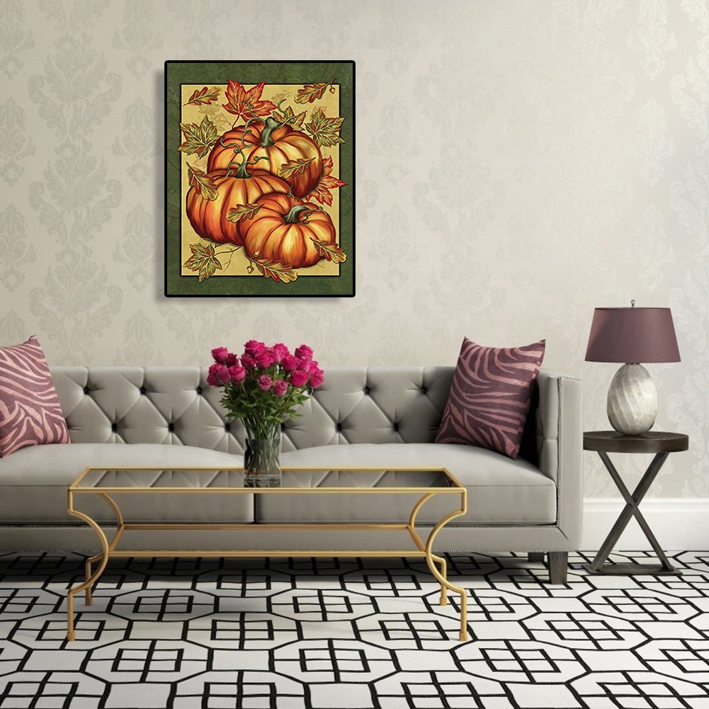 5D DIY Diamond Painting Kit - Full Round - Pumpkins