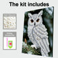 DIY Pearl Painting With Frame - Handmade Self-Adhesive Pearls - Owl (30*40cm)