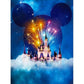 5D Diy Diamond Painting Kit Full Round Beads Mickey Castle