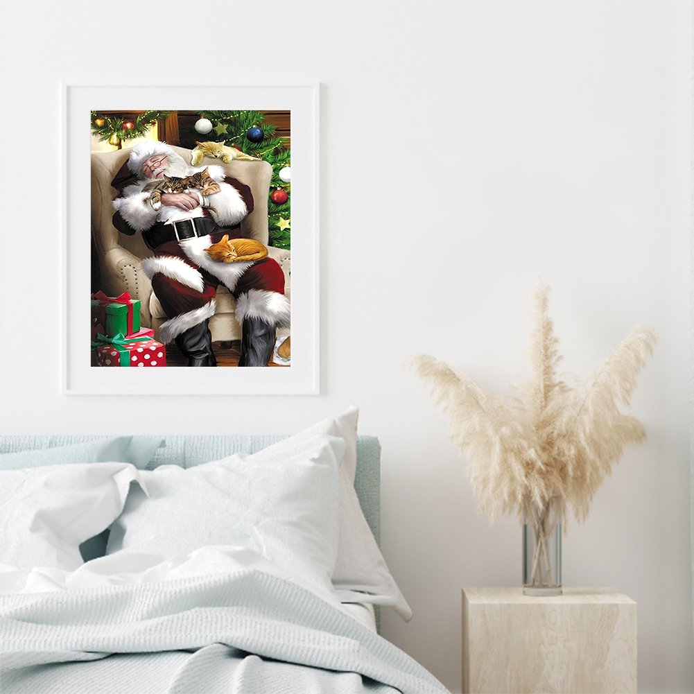 11ct Stamped Cross Stitch - Santa Claus   ( 40*50cm) A