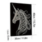 DIY Pearl Painting With Frame - Handmade Self-Adhesive Pearls - Unicorn (30*40cm) B