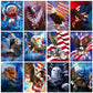 Diamond Paintings Art Full Drill US Flag Eagle