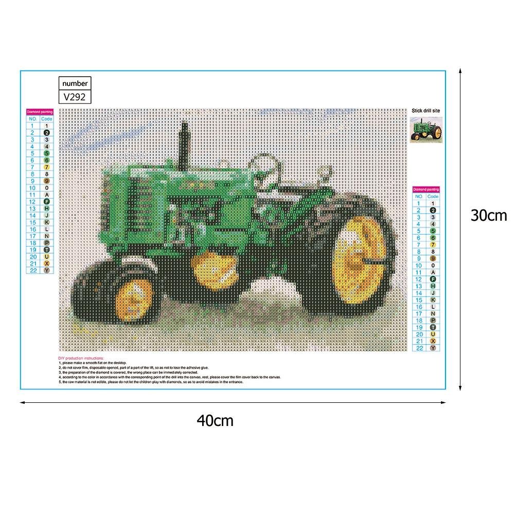 Diamond Painting - Full Round - Tractor A